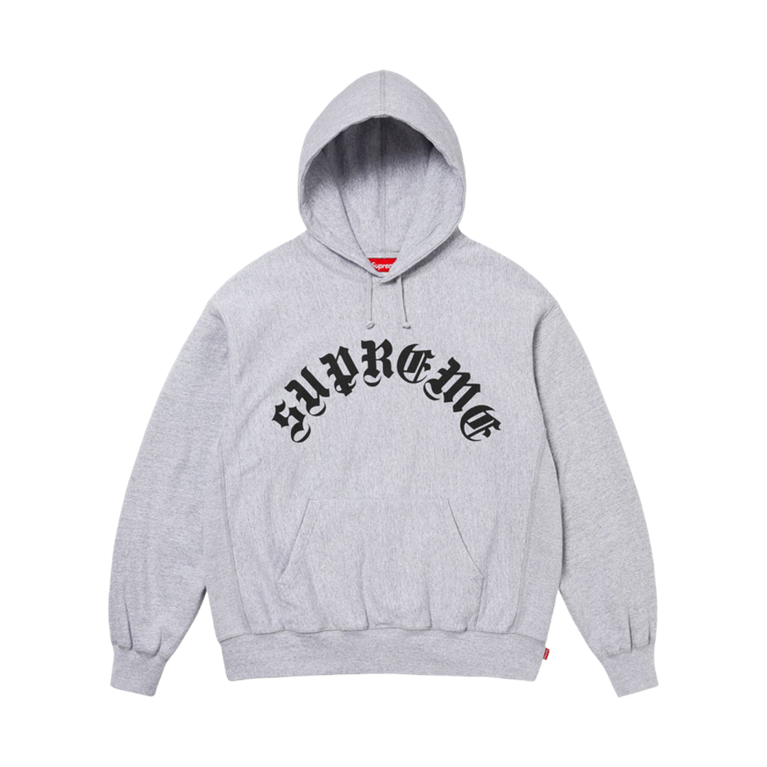 슈프림 프린티드 아크 후드 스웨트셔츠 헤더 그레이 - 24FW