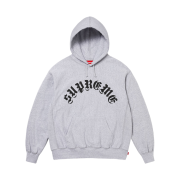 Supreme Printed Arc Hooded Sweatshirt Heather Grey - 24FW