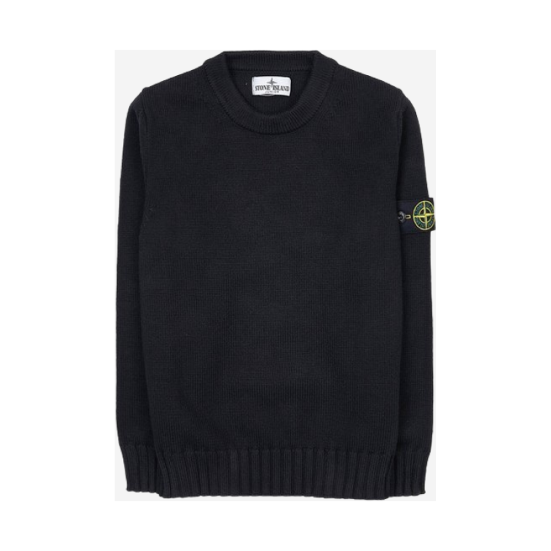 7916515A2-V0029 (Kids) Stone Island 515A2 Crewneck Knit Black - 23FW