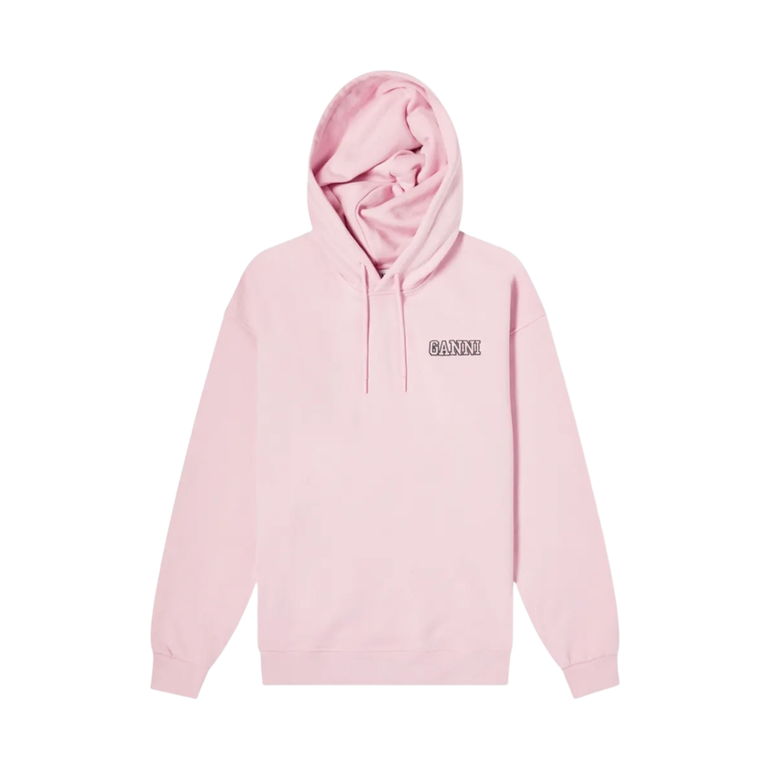 (W) 가니 오버사이즈 후드 스웨트셔츠 스위트 라일락((W) Ganni Oversized Hooded Sweatshirt Sweet Lilac)