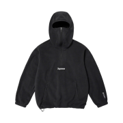 Supreme Polartec Facemask Half Zip Hooded Sweatshirt Black - 23FW
