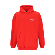 Balenciaga Political Campaign Large Fit Hoodie Red
