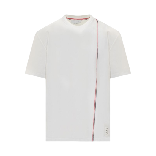 Thom Browne RWB Stripe Cotton T-shirt White