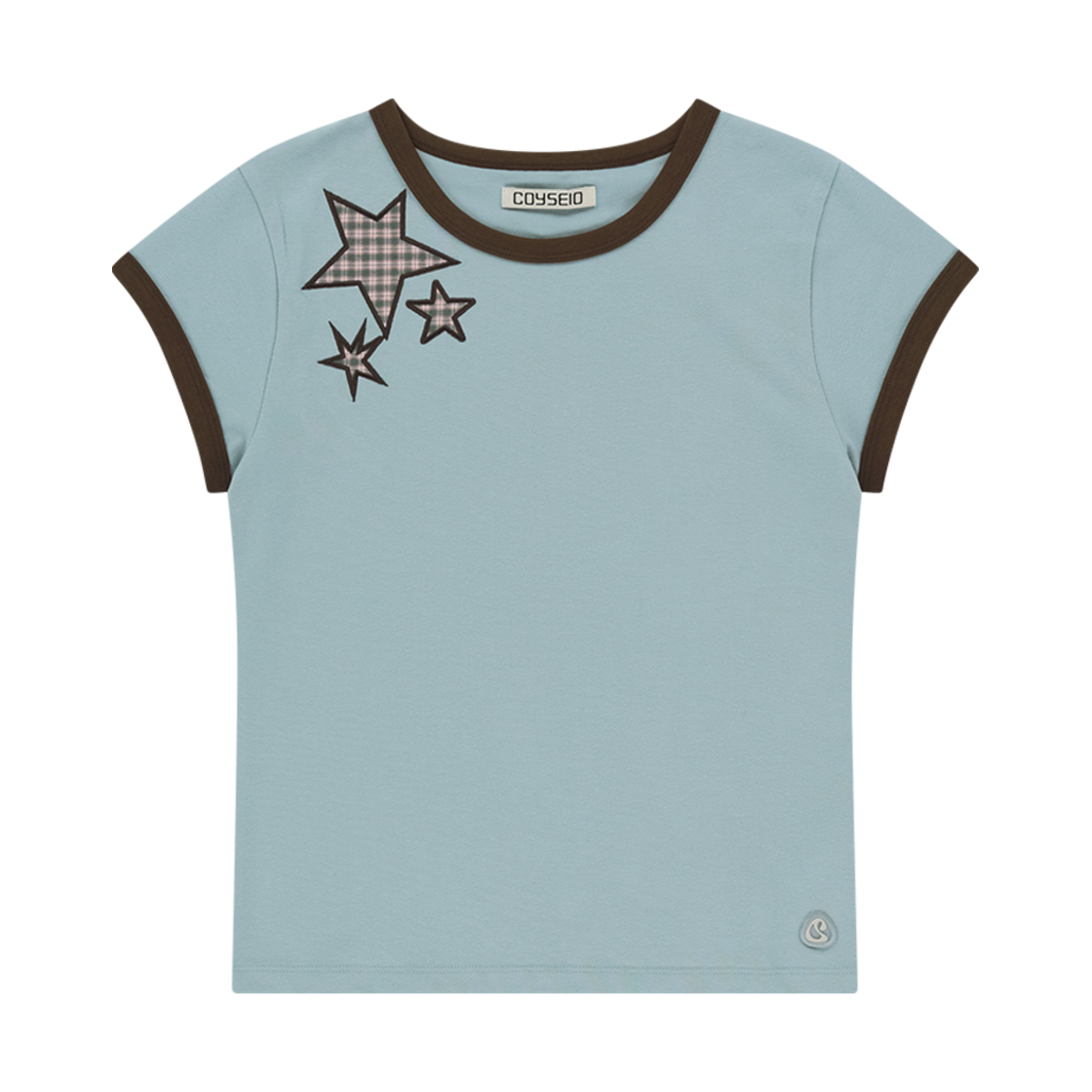 【COYSEIO】 TRIPLE STAR RINGER TEE DARK GREY TRIPLE STAR RINGER TEE DARK GREY - coyseio