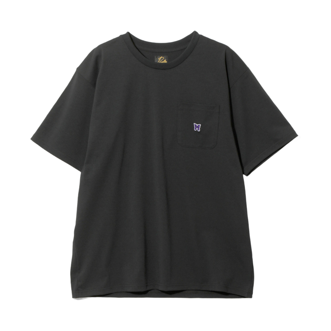 니들스 숏슬리브 크루넥 티셔츠 폴리 저지 블랙(Needles S/S Crew Neck T-Shirt Poly Jersey Black)