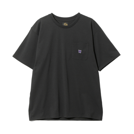 QV362C Needles S/S Crew Neck T-Shirt Poly Jersey Black