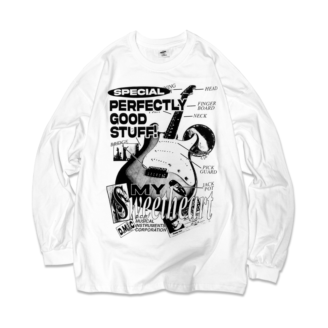 Longsleeve033 DEFYCLUBROBBERS My Companion Long Sleeve Stratocaster White