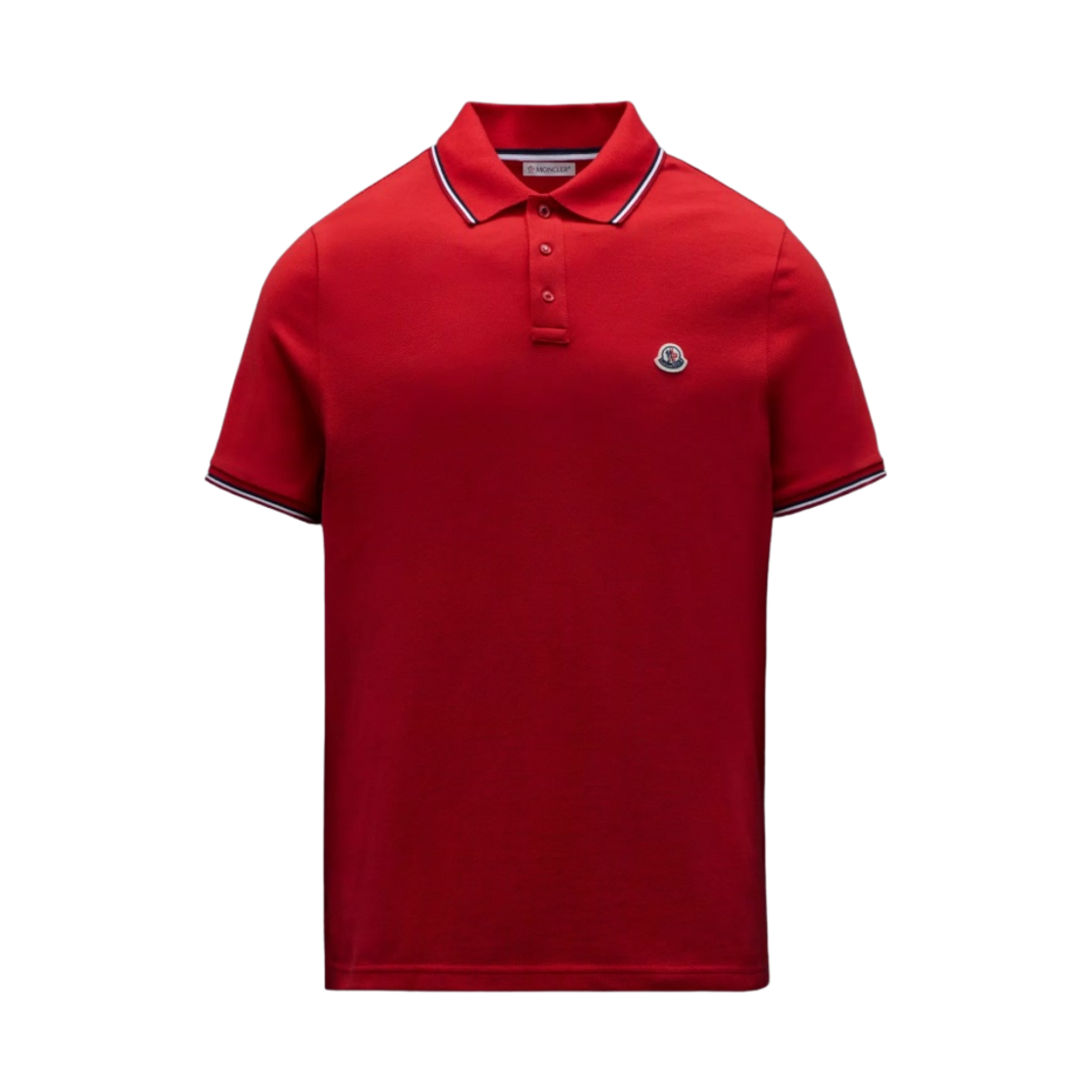 몽클레르 로고 폴로 셔츠 스칼렛 레드 - 22FW(Moncler Logo Polo Shirt Scarlet Red - 22FW) - 1