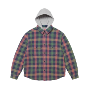Supreme Waffle Plaid Hooded Shirt Multicolor - 24FW