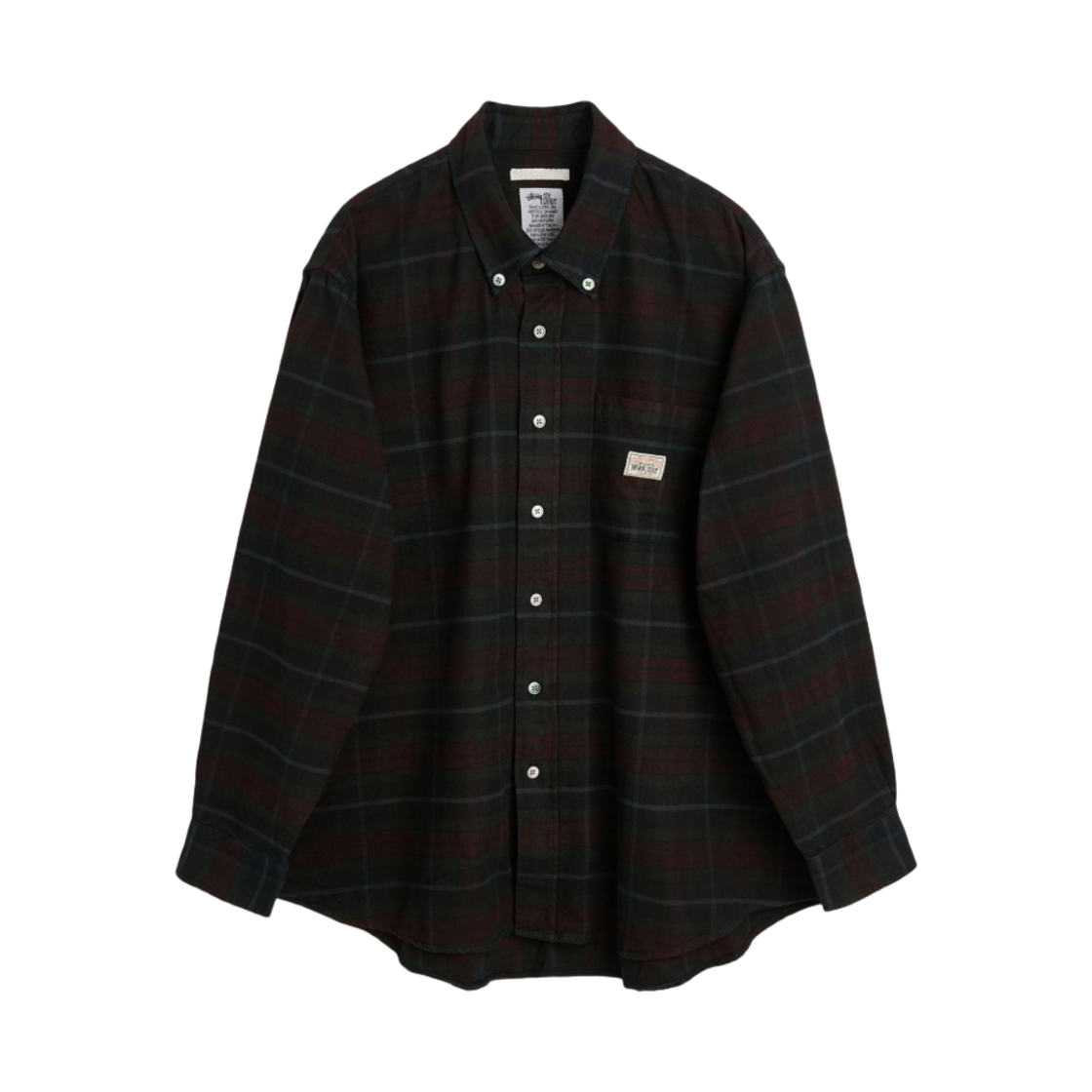스투시 x 아워레가시 워크샵 체크 셔츠 오버다이드 블랙 체크(Stussy x Our Legacy Work Shop Check Shirt Overdyed Black Check)