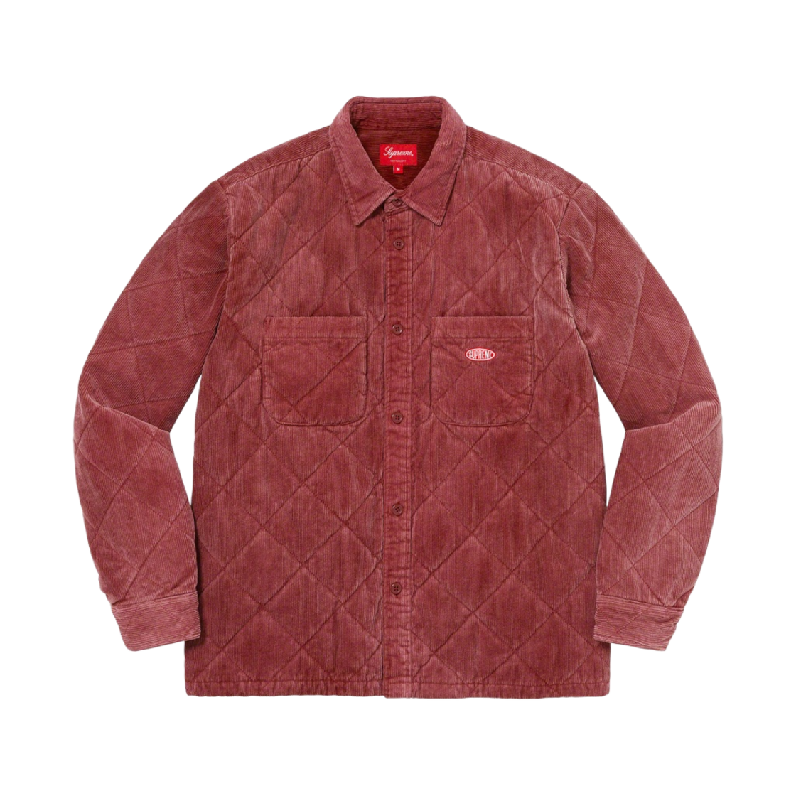 슈프림 퀼티드 코듀로이 셔츠 러스트 - 22FW(Supreme Quilted Corduroy Shirt Rust - 22FW) - 1
