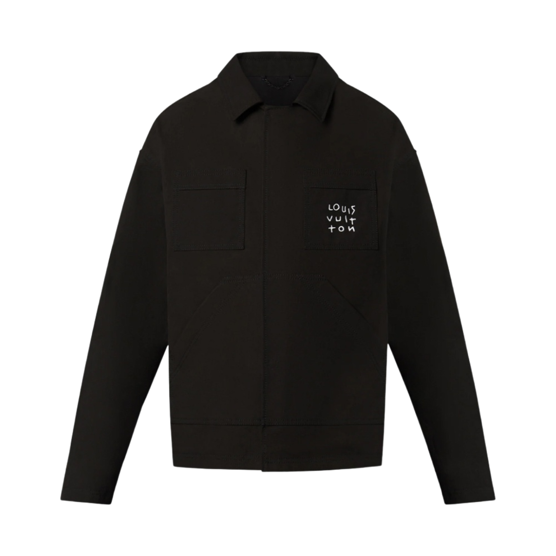 루이비통 LV 스프레드 테크니컬 오버셔츠 블랙