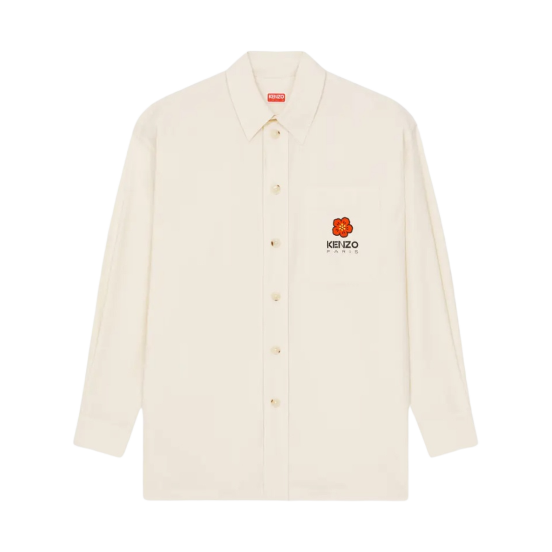 겐조 보케 플라워 크레스트 오버사이즈 셔츠 에크루(Kenzo Boke Flower Crest Oversized Shirt Ecru) - 1