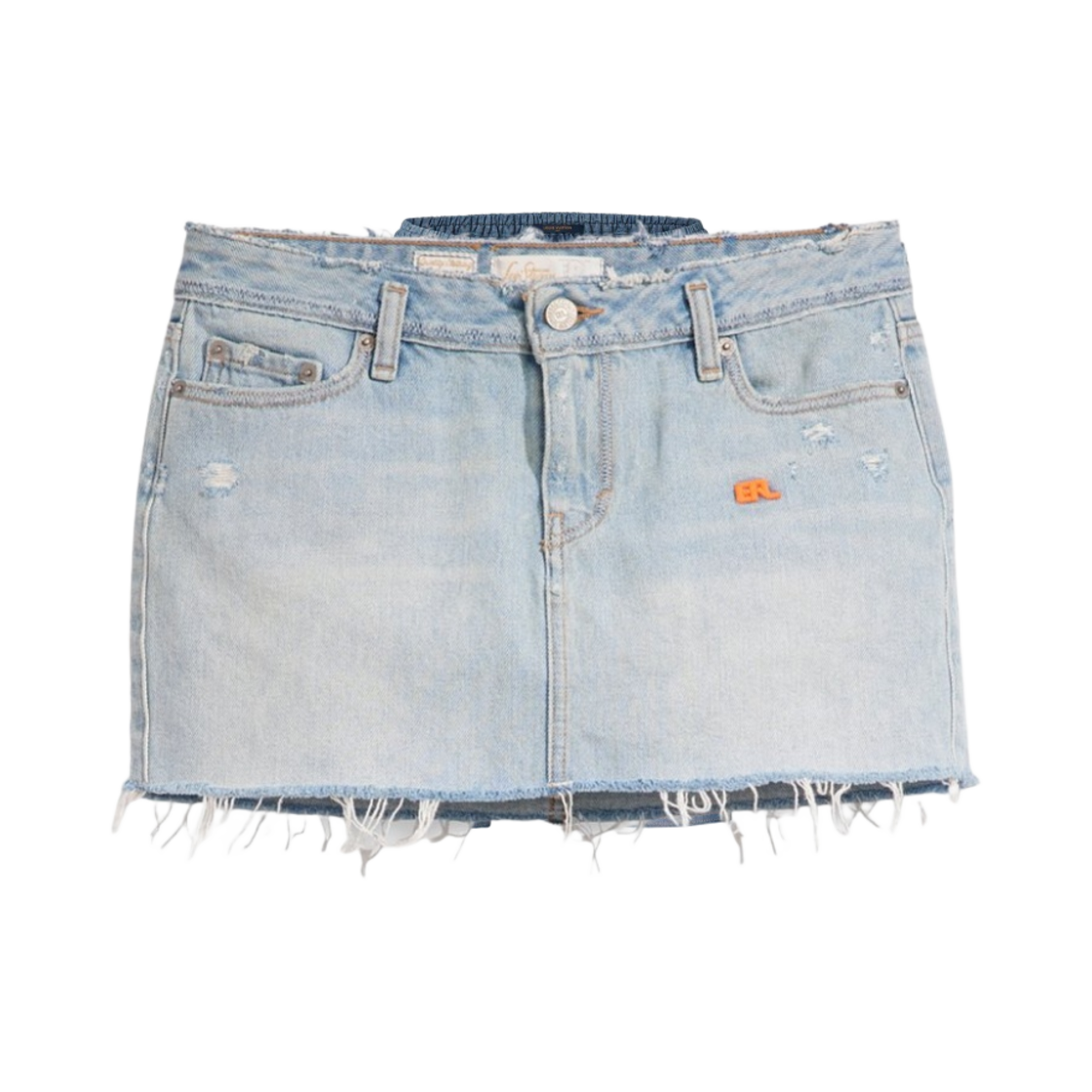 (W) 리바이스 x Erl 미니 스커트 인디고((W) Levi's x Erl Mini Skirt Indigo) - 1