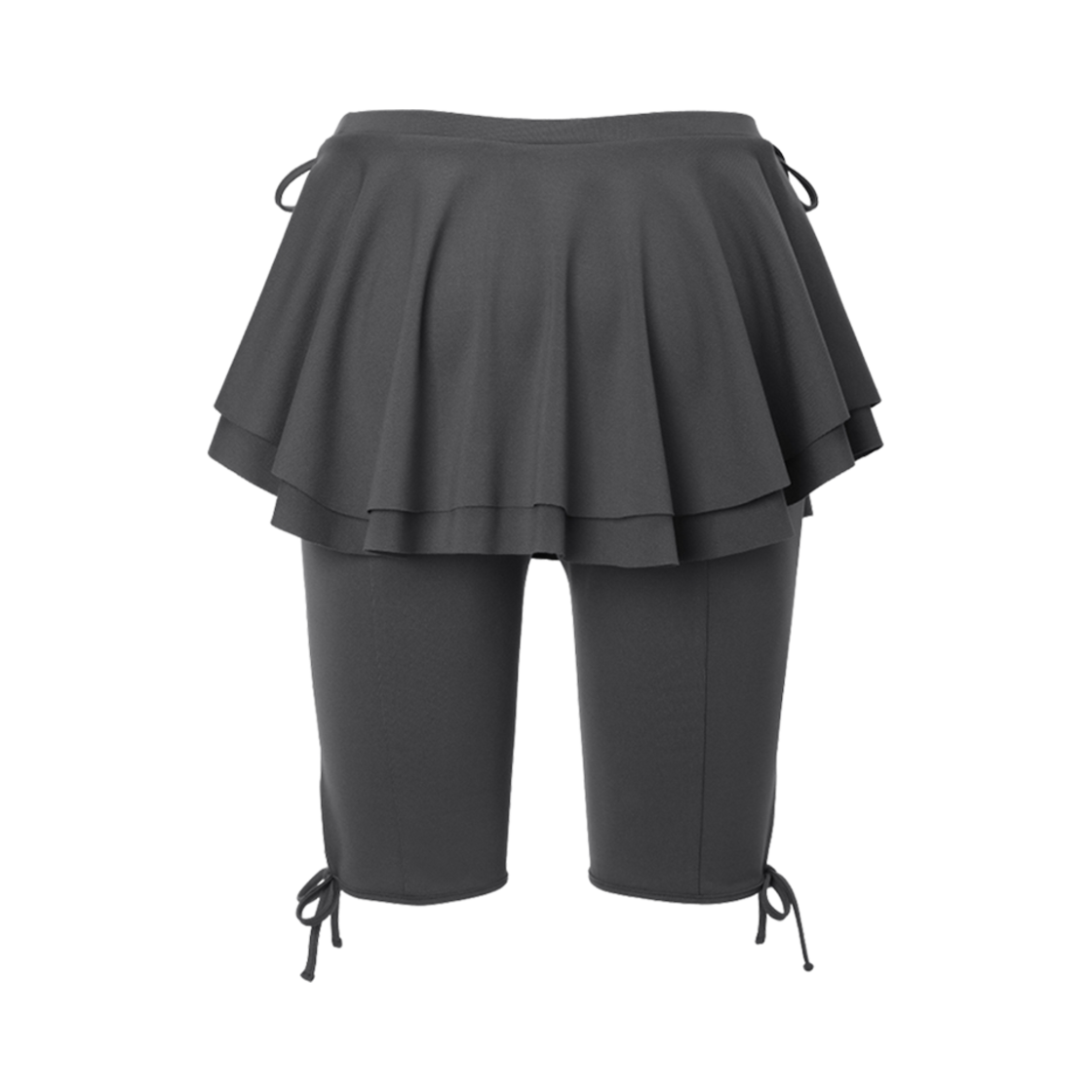 (W) 쓰리타임즈 베이글 스커트 차콜((W) Threetimes Bagel Skirt Charcoal) - 2