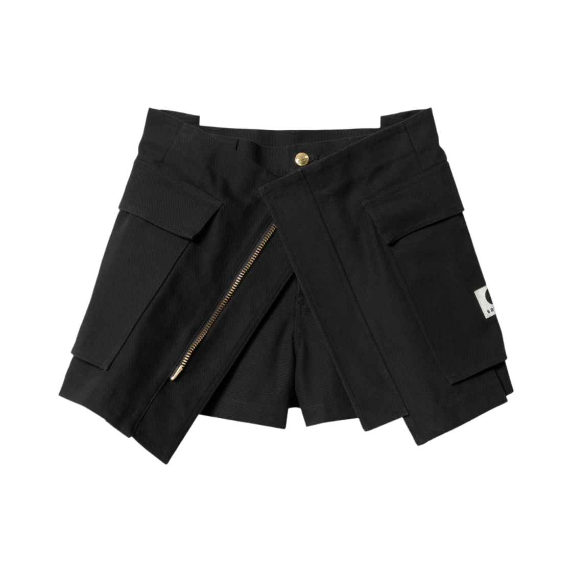 (W) 사카이 x 칼하트 WIP 덕 쇼츠 블랙((W) Sacai x Carhartt WIP Duck Shorts Black)