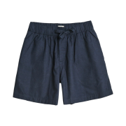 Tekla Flannel Sleepwear Shorts Blue Midnight Blue