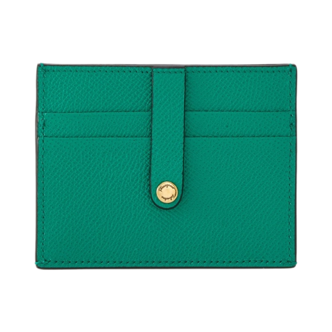 페라가모 간치니 체인 크레딧 카드 홀더 에메랄드(Ferragamo Gancini Chain Credit Card Holder Emerald) - 3