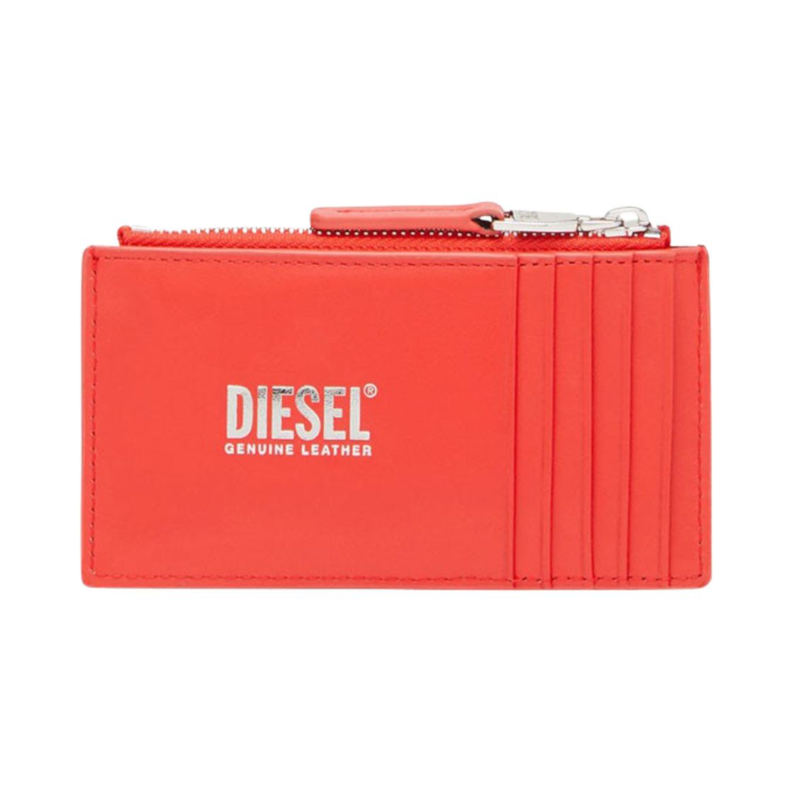 디젤 파울리나 로고 지퍼 카드 홀더 레드(Diesel Paoulina Zipped Card Holder with Logo Red) - 2