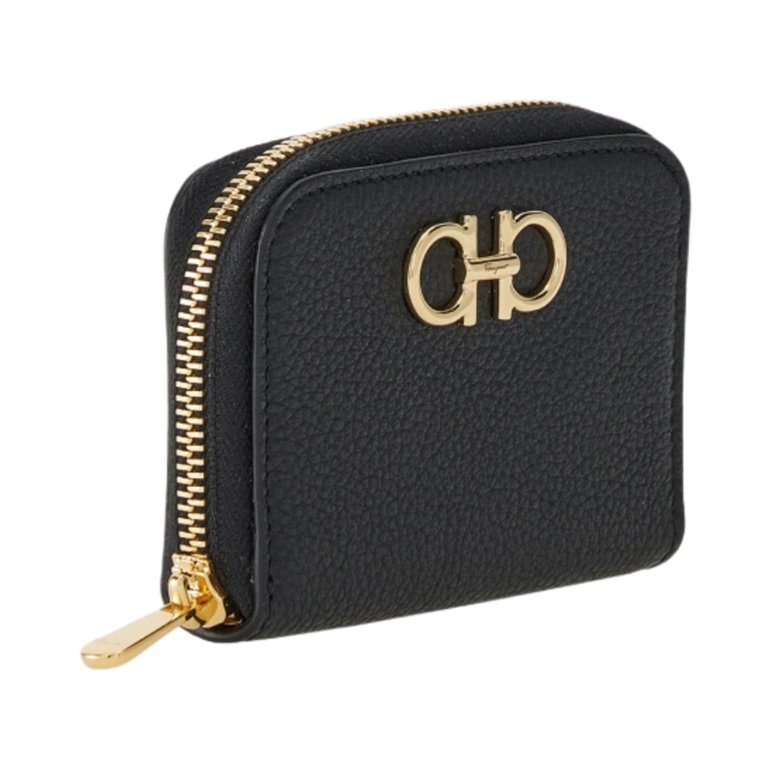 220406-758664 Ferragamo Gancini Credit Card Holder Zip Around Black - #2