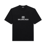Balenciaga BB Pixel Medium Fit T-Shirt Black