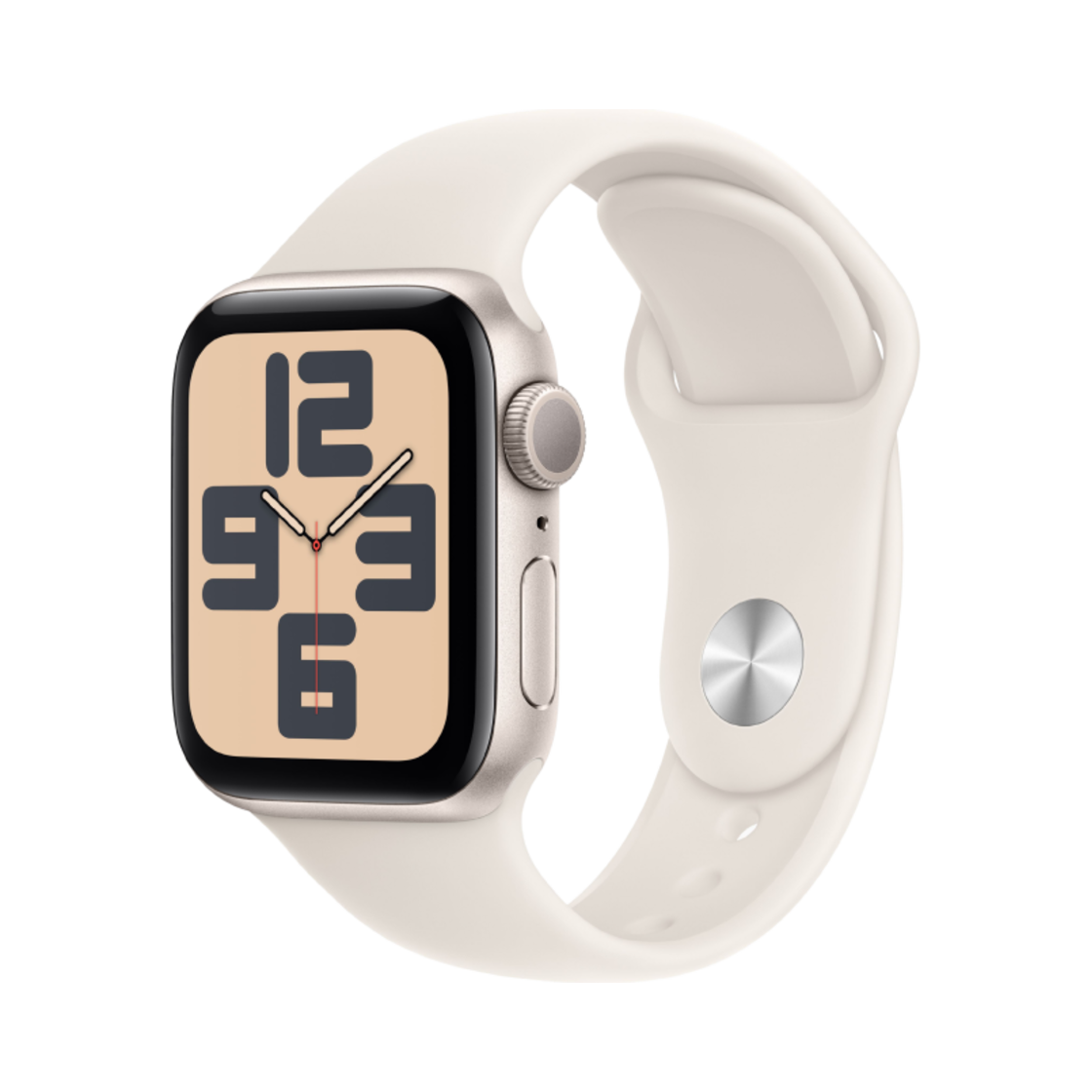 애플 워치 SE 2024 40mm 스타라이트 알루미늄 케이스 스포츠 밴드 S/M 스타라이트 (국내 정식 발매 제품)(Apple Watch SE 2024 40mm GPS Starlight Aluminium Case with Sport Band S/M Starlight (Korean Ver.))