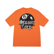 Stussy 8 Ball Corp T-Shirt Coral