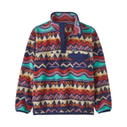 (Kids) Patagonia Lightweight Synchilla Snap-T Fleece Pullover Lofoten Geo Sound Blue