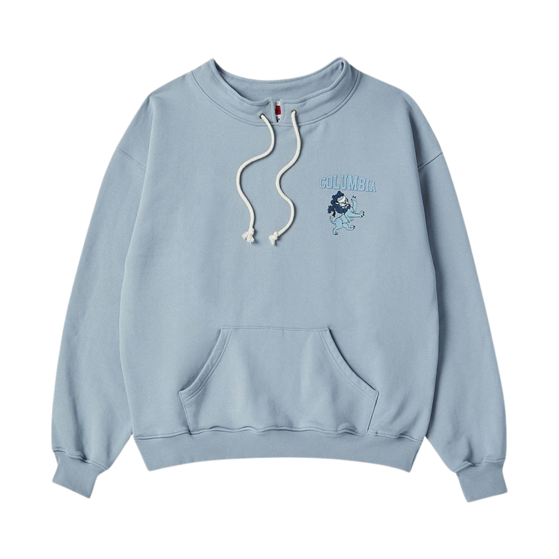 엔 아카이브 뉴 아이비 리그 하프 넥 빈티지 스웨트셔츠 틸 블루(N ARCHIVE New Ivy League Half Neck Vintage Sweatshirt Teal Blue) - 1