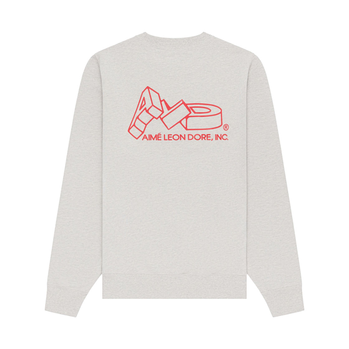 에메 레온 도르 블록 로고 크루넥 스웨트셔츠 실버 믹스(Aime Leon Dore Block Logo Crewneck Sweatshirt Silver Mix)