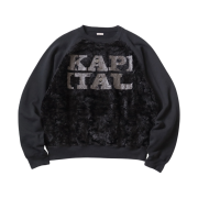 Kapital 30 Fleece x Fur Grizzly Sweat Speakeasy Kapital Pt Black