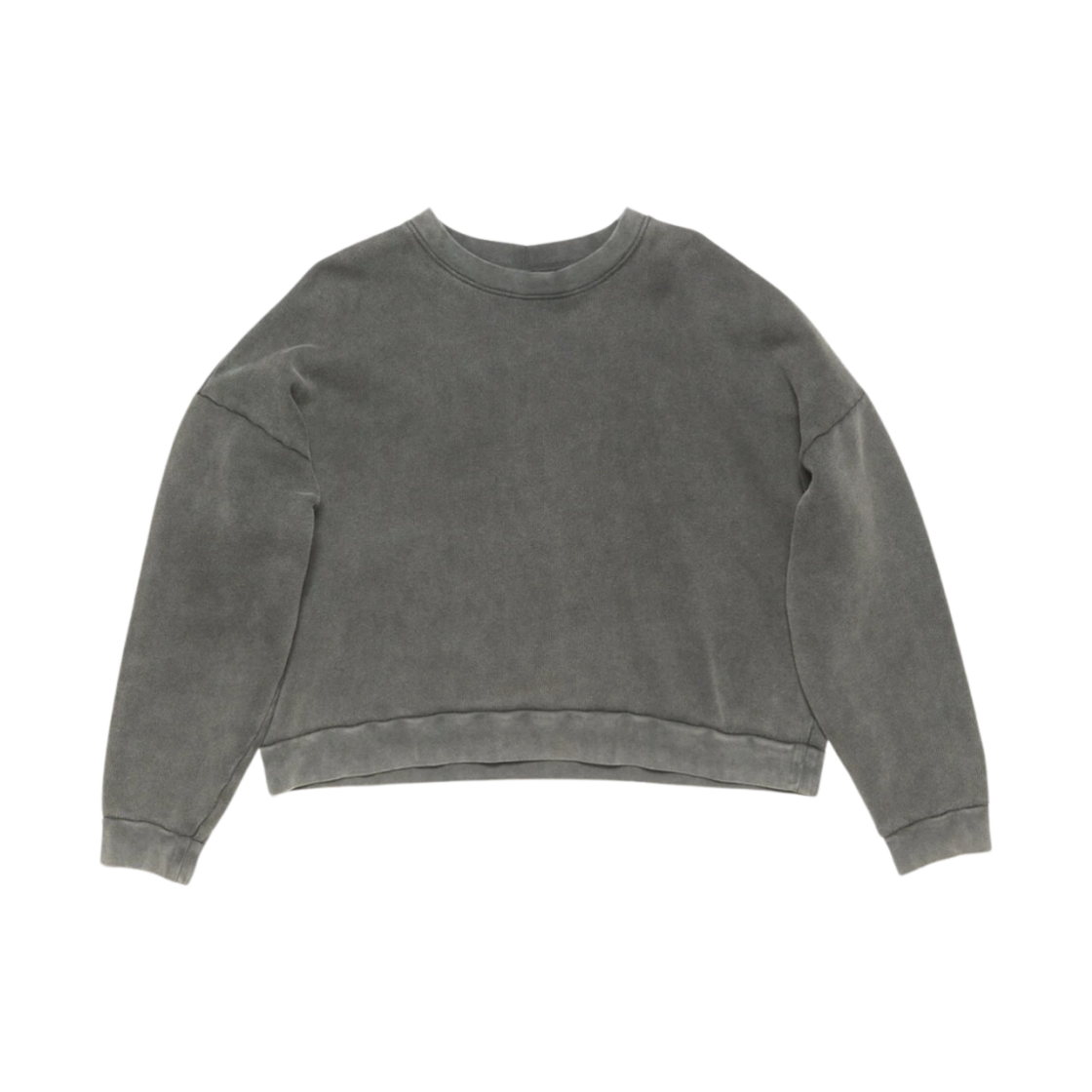 CI0137-BM0 (W) Acne Studios Logo Patch Sweatshirt Fadded Black