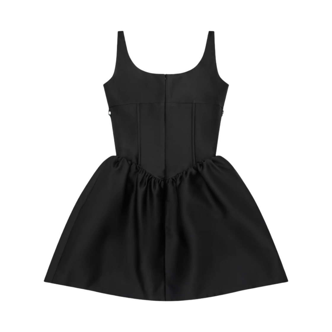(W) 슈슈통 로우 컷 퍼피 드레스 블랙((W) Shushu/Tong Low Cut Puffy Dress Black) - 2