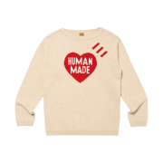 Human Made Heart Knit Sweater Beige
