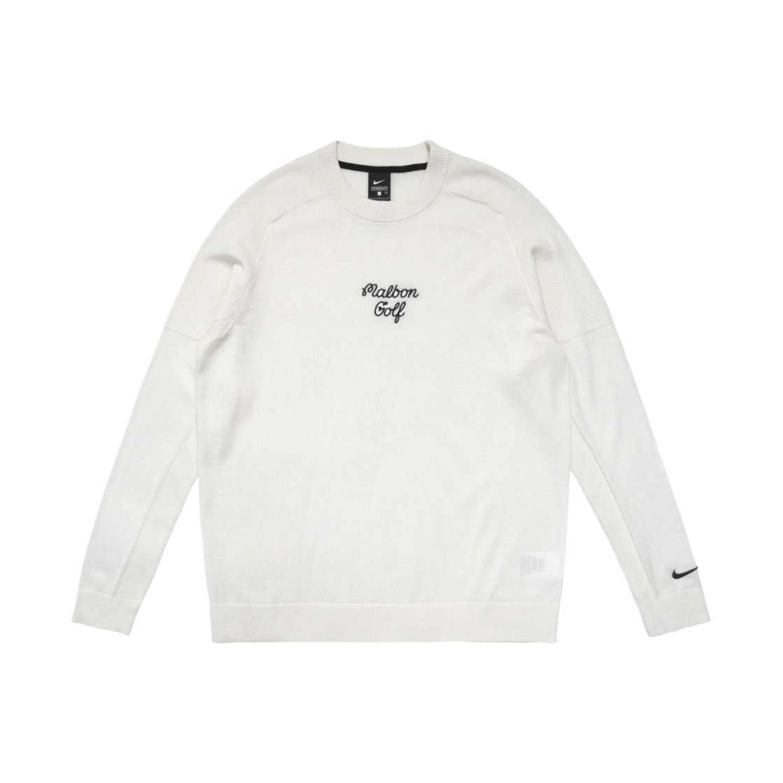 말본 골프 x 나이키 타이거 우즈 스웨터 니트 크루 탑 서밋 화이트(Malbon Golf x Nike Tiger Woods Sweater Knit Crew Top Summit White) - 1
