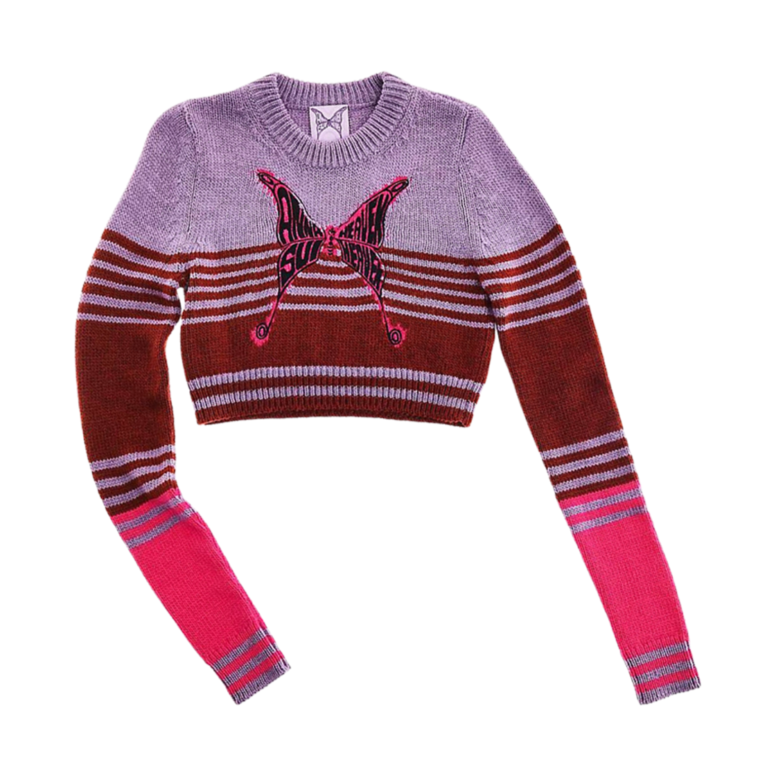 3S4RTP013K07 (W) Heaven by Marc Jacobs x Anna Sui Butterfly Grunge Sweater Purple