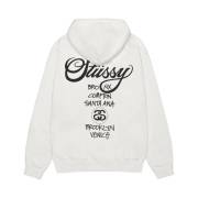 Stussy World Tour Hoodie Pigment Dyed Natural