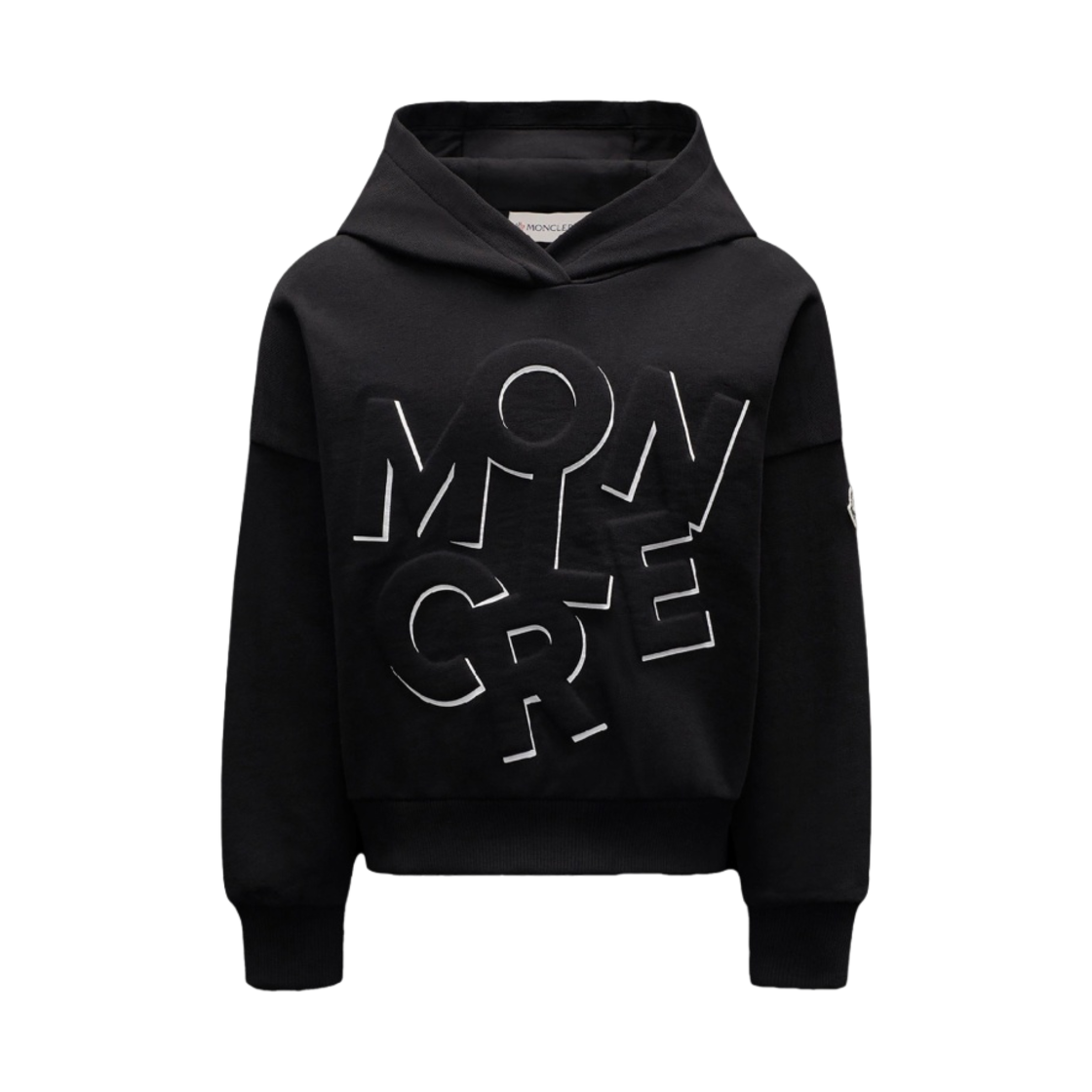 (키즈) 몽클레르 로고 후드 블랙 - 22SS((Kids) Moncler Logo Hoodie Black - 22SS) - 1