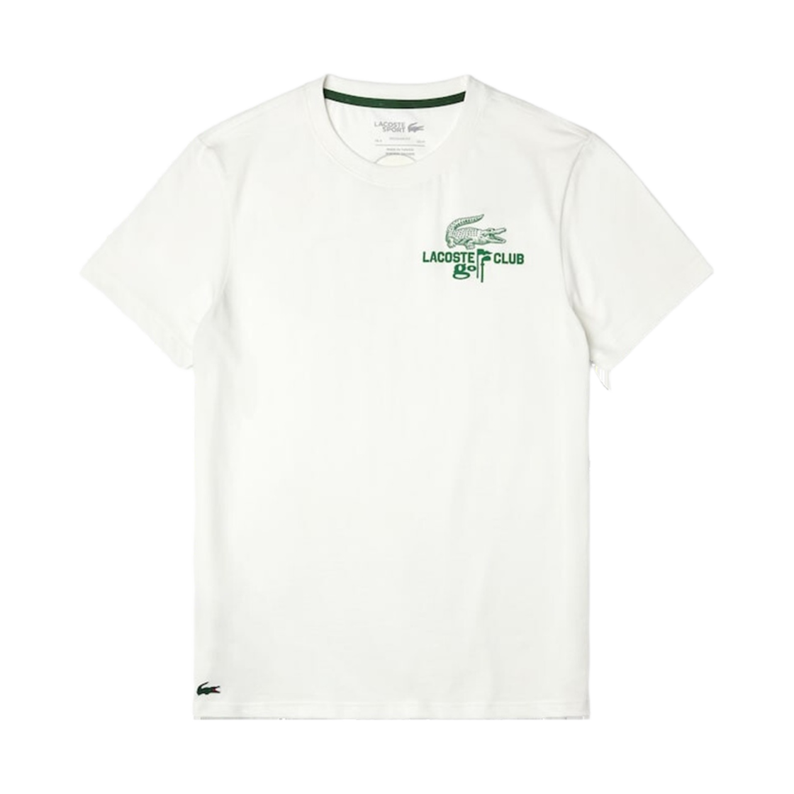 라코스테 골프 클럽 로고 포인트 티셔츠 화이트(Lacoste Golf Club Logo Point T-Shirt White) - 1