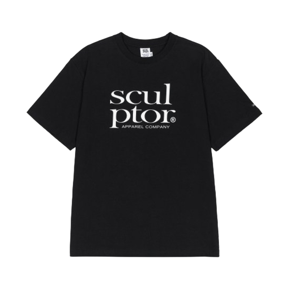 SC21S250BK Sculptor Retro Logo Boxy T-Shirt Black