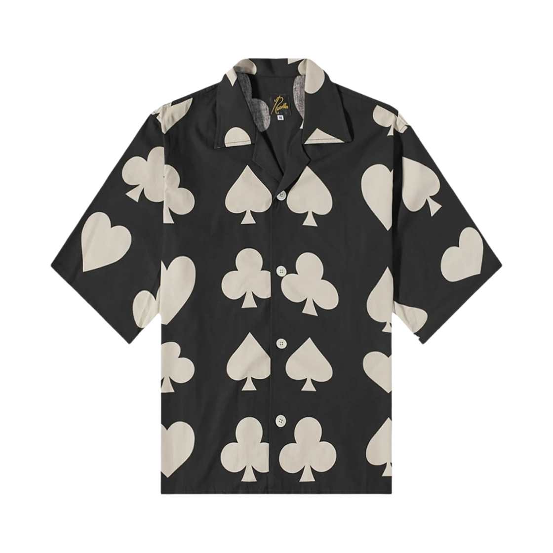 니들스 x 엔드 블랙잭 숏슬리브 셔츠 블랙 오프화이트