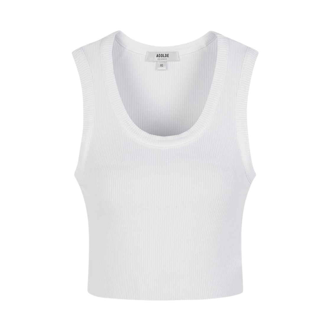 에이골디 우먼 크롭 포피 탱크 화이트(Agolde Women Cropped Poppy Tank White)
