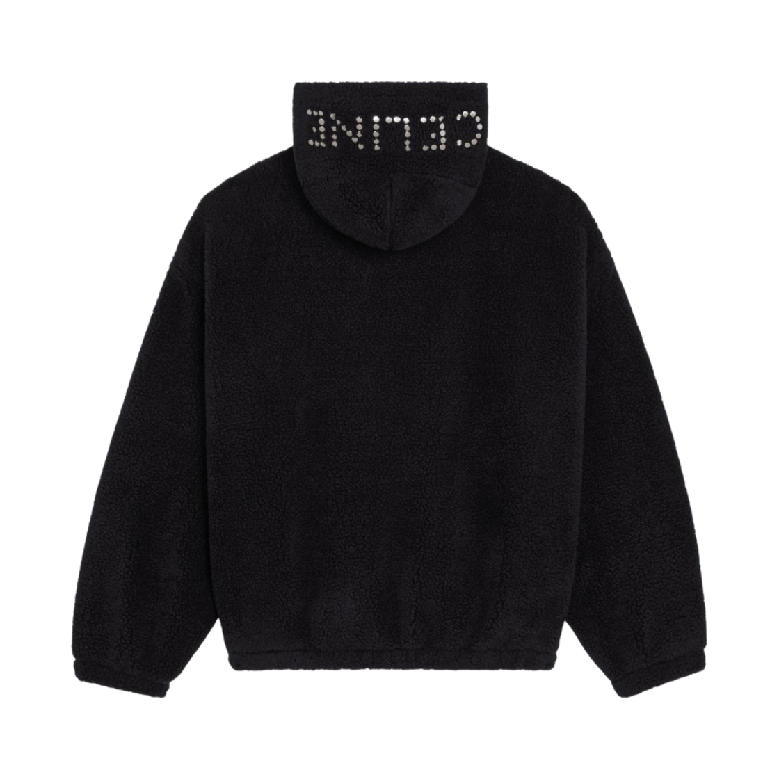 셀린느 플리스 지퍼 후드 블랙 실버(Celine Zipped Hoodie in Fleece Black Silver) - 2