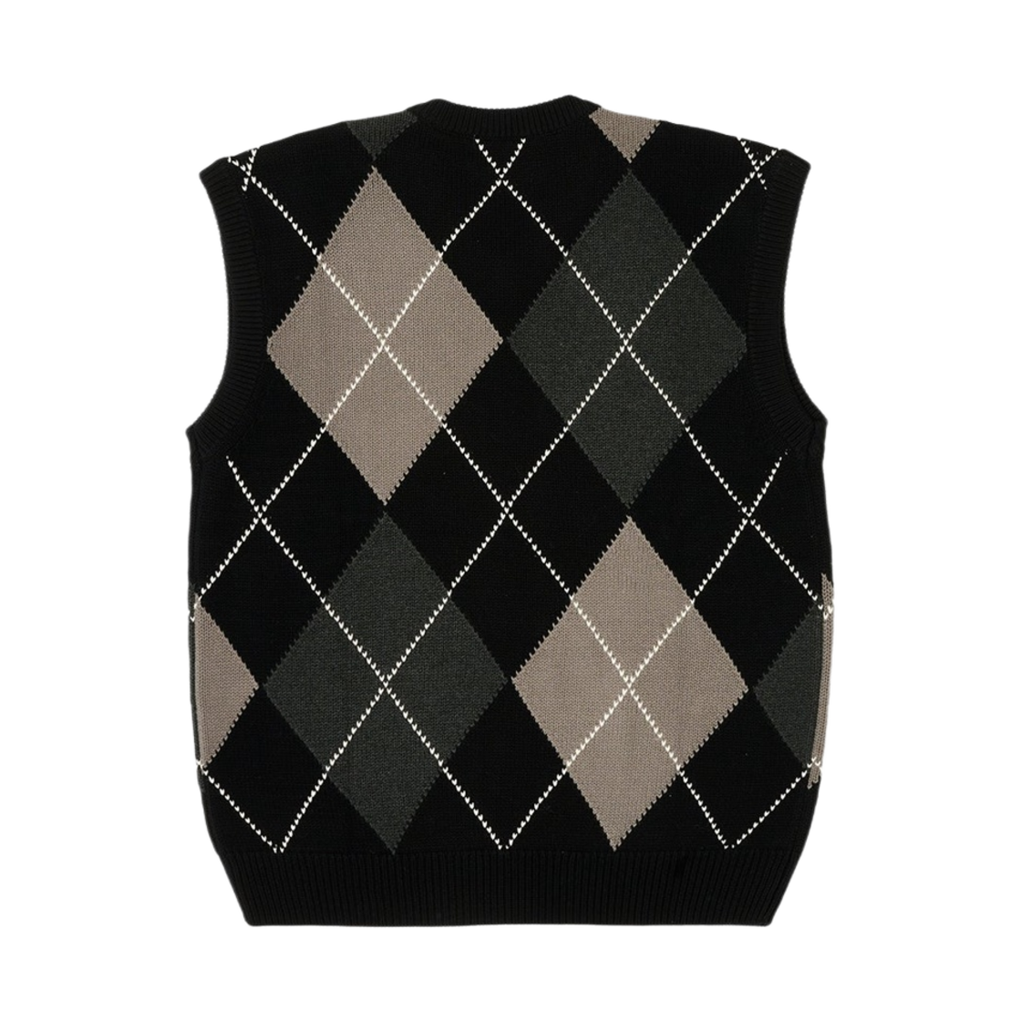 팔라스 아가일 니트 베스트 블랙 그레이 - 23FW(Palace Argyle Knit Vest Black Grey - 23FW) - 2