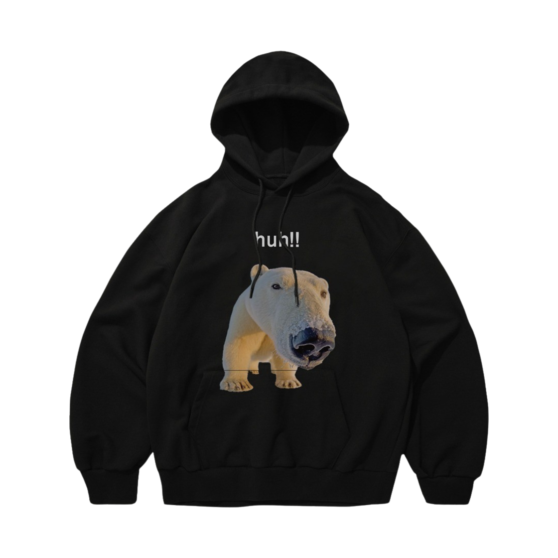 스웨이드 허 후드 블랙(Suade Huh Hoodie Black)