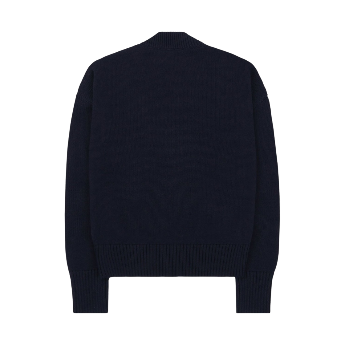 (W) 아미 빅 하트 로고 오버사이즈 가디건 네이비 마린 - 21FW((W) AMI de Coeur Oversize Cardigan Navy Marine - 21FW) - 2