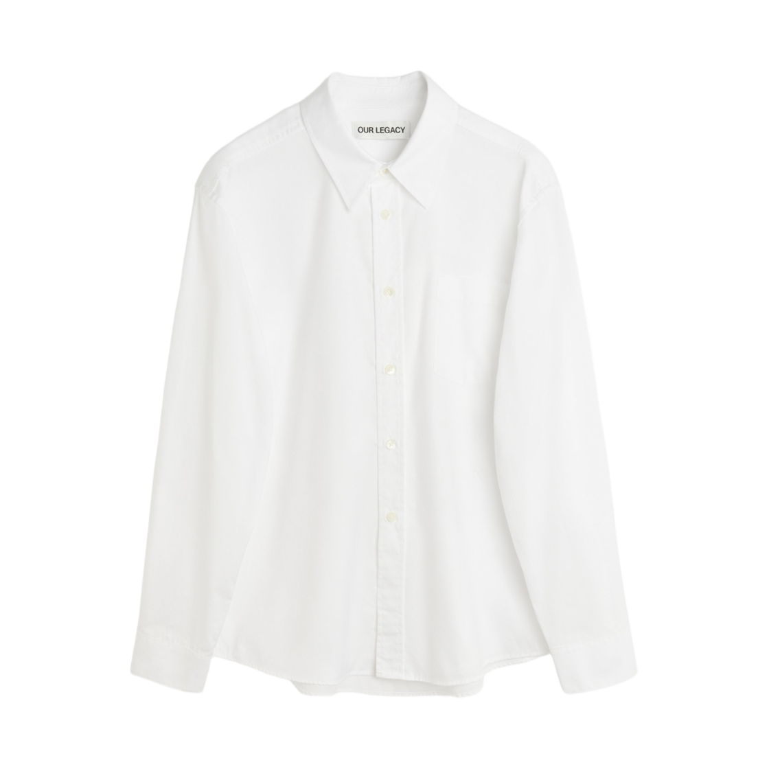 아워레가시 비욘드 BD 셔츠 화이트 논아이언 크리스프 코튼(Our Legacy Beyond BD Shirt White Non-Iron Crisp Cotton) - 1