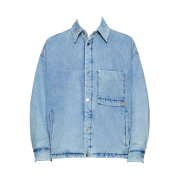 Wooyoungmi Chest Pocket Denim Shirt Blue - 23FW
