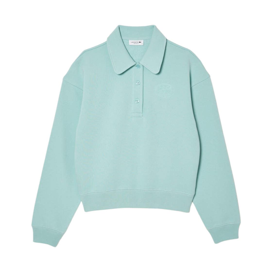 (W) 라코스테 폴로 스웨트셔츠 민트((W) Lacoste Polo Sweatshirt Mint) - 1