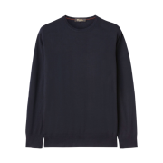 Loro Piana Wish Wool T-Shirt Crewneck Total Eclipse